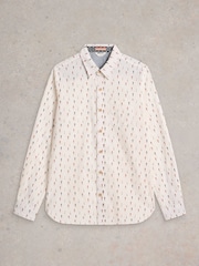 White Stuff White Cycling Printed Shirt - Image 5 of 6