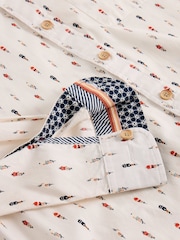 White Stuff White Cycling Printed Shirt - Image 6 of 6