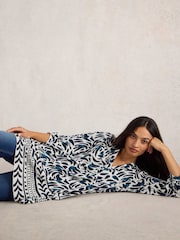 White Stuff Blue Marta 100% Cotton Tunic - Image 3 of 6