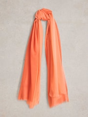 White Stuff Red Oversized Penny Plain Scarf - Image 1 of 3