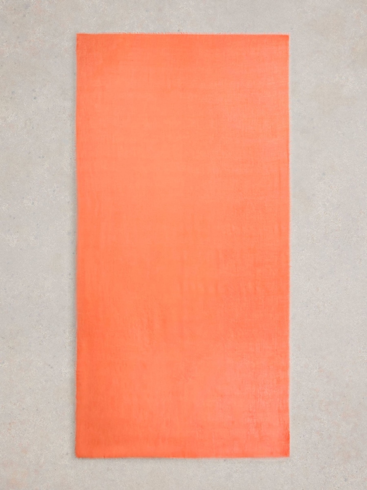 White Stuff Red Oversized Penny Plain Scarf - Image 2 of 3