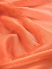 White Stuff Red Oversized Penny Plain Scarf - Image 3 of 3