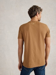 White Stuff Brown Abersoch Short Sleeve 100% Cotton T-Shirt - Image 2 of 6