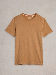 White Stuff Brown Abersoch Short Sleeve 100% Cotton T-Shirt - Image 5 of 6