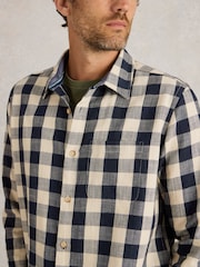 White Stuff Blue Buffalo Check Long Sleeve Shirt - Image 5 of 7