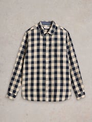 White Stuff Blue Buffalo Check Long Sleeve Shirt - Image 6 of 7