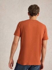 White Stuff Orange Espresso Yourself Graphic 100% Cotton T-Shirt - Image 2 of 6
