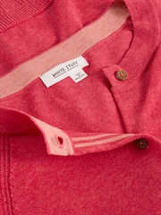 White Stuff Pink Lulu 100% Organic Cotton Cardigan - Image 6 of 6