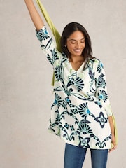 White Stuff White Blake 100% Linen Tunic - Image 1 of 6