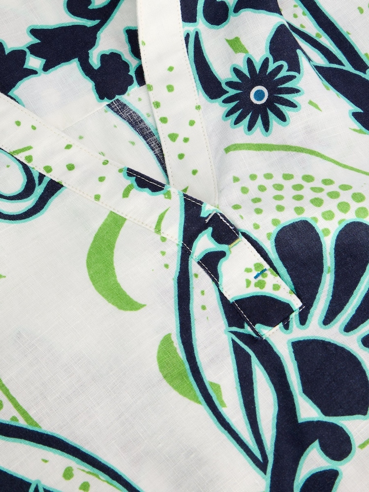 White Stuff White Blake 100% Linen Tunic - Image 6 of 6