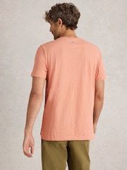 White Stuff Pink Mountain Graphic 100% Cotton T-Shirt - Image 3 of 6