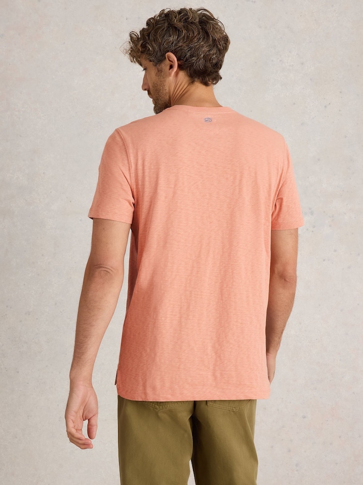 White Stuff Pink Mountain Graphic 100% Cotton T-Shirt - Image 3 of 6