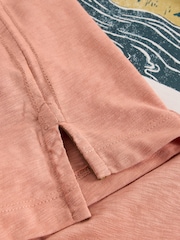 White Stuff Pink Mountain Graphic 100% Cotton T-Shirt - Image 6 of 6