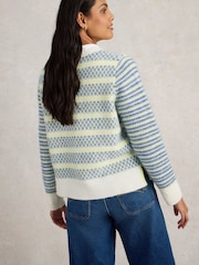 White Stuff Blue Sammy Stripe Jumper - Image 2 of 6