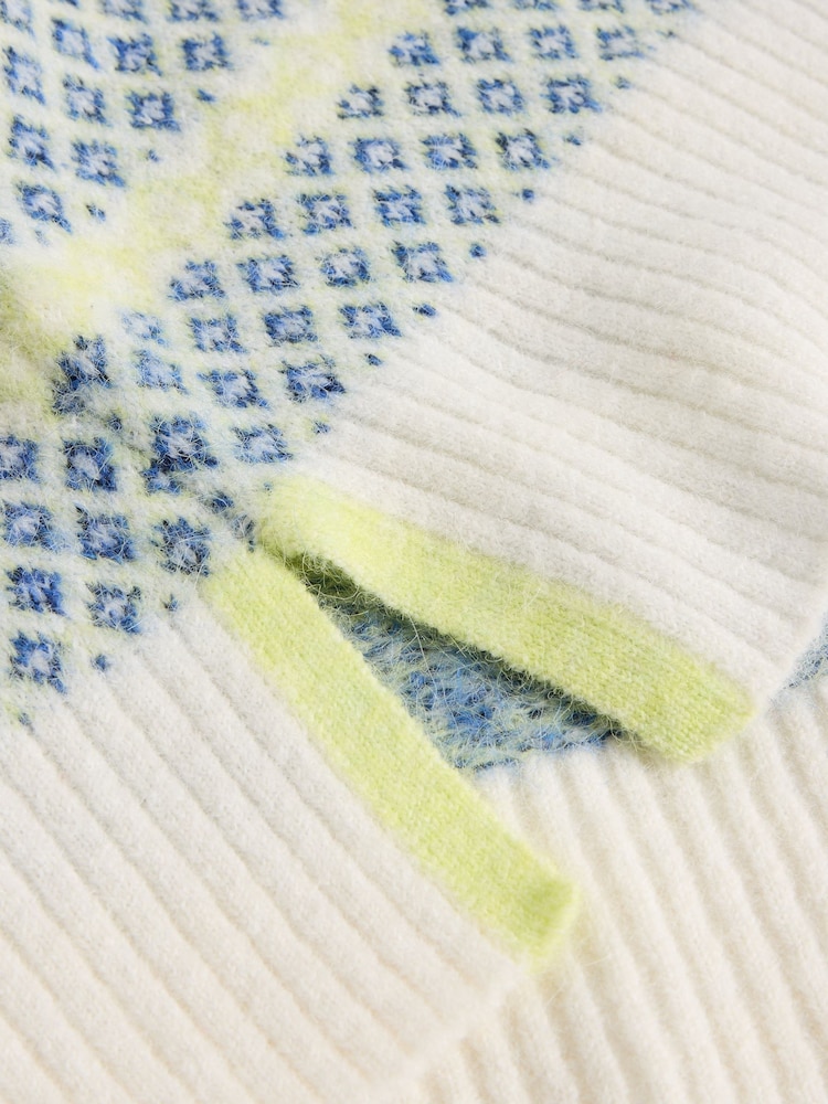 White Stuff Blue Sammy Stripe Jumper - Image 6 of 6