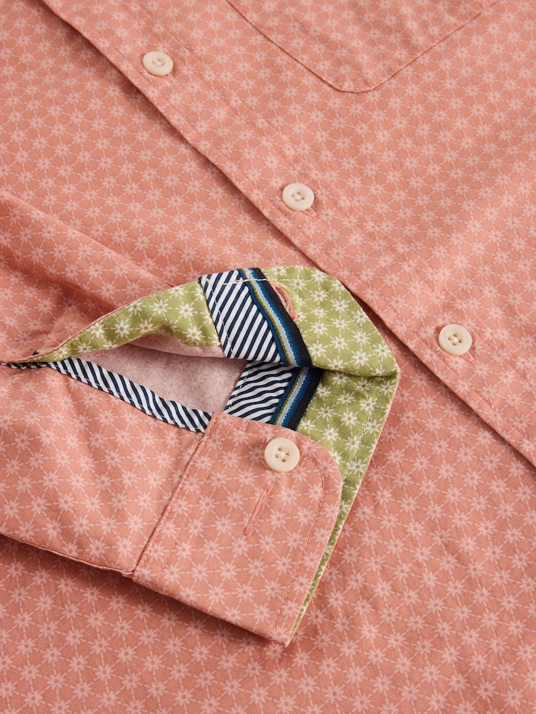 White Stuff Pink Mini Flower Printed Shirt - Image 6 of 6