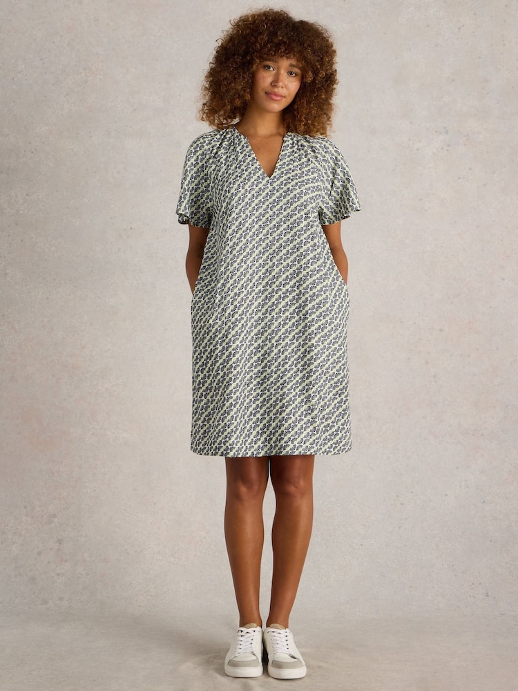 White Stuff White Lindsay Linen Blend Dress - Image 1 of 6