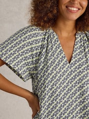 White Stuff White Lindsay Linen Blend Dress - Image 4 of 6