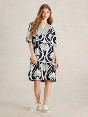 White Stuff Blue Ash 100% Linen Dress - Image 1 of 6