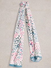White Stuff White Firework Print Scarf - Image 1 of 3
