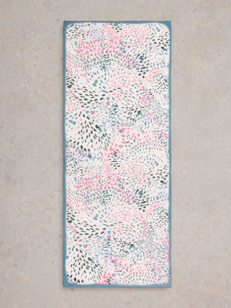White Stuff White Firework Print Scarf - Image 3 of 3