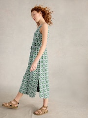 White Stuff Blue Heidi Jersey 100% Cotton Dress - Image 3 of 6