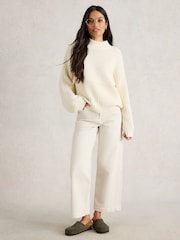 White Stuff White Marley Mix Jumper - Image 3 of 6