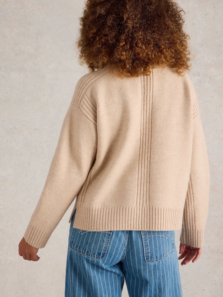 White Stuff Natural Lovely Boxy Jumper - Image 3 of 6