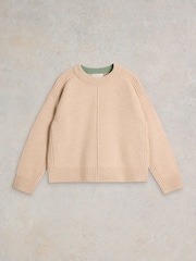 White Stuff Natural Lovely Boxy Jumper - Image 5 of 6