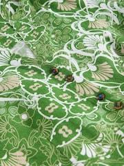 White Stuff Green Iris 100% Linen Dress - Image 6 of 6