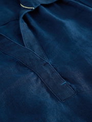 White Stuff Blue Blake 100% Linen Tunic - Image 6 of 6