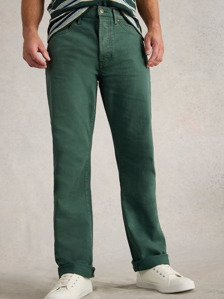 White Stuff Green Eastwood Garment Dye Jeans - Image 1 of 6