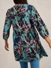 White Stuff Blue Marta 100% Cotton Tunic - Image 2 of 6