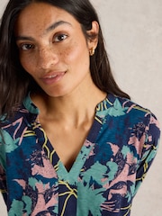 White Stuff Blue Marta 100% Cotton Tunic - Image 3 of 6