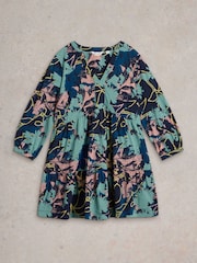 White Stuff Blue Marta 100% Cotton Tunic - Image 5 of 6
