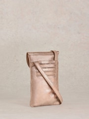 White Stuff Gold Coco Leather Phone Bag - Image 2 of 4