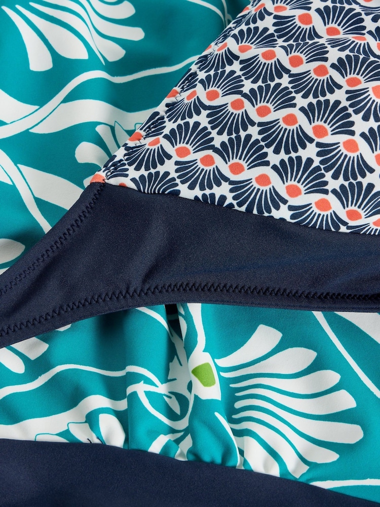 White Stuff Blue Sunshine Reversible Tankini - Image 7 of 7