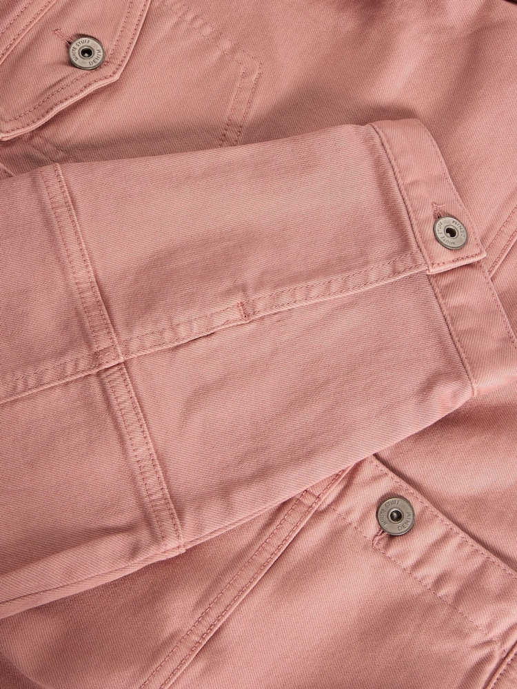 White Stuff Pink Camille Denim Jacket - Image 6 of 6 White Stuff Pink Camille Denim Jacket - Image 6 of 6