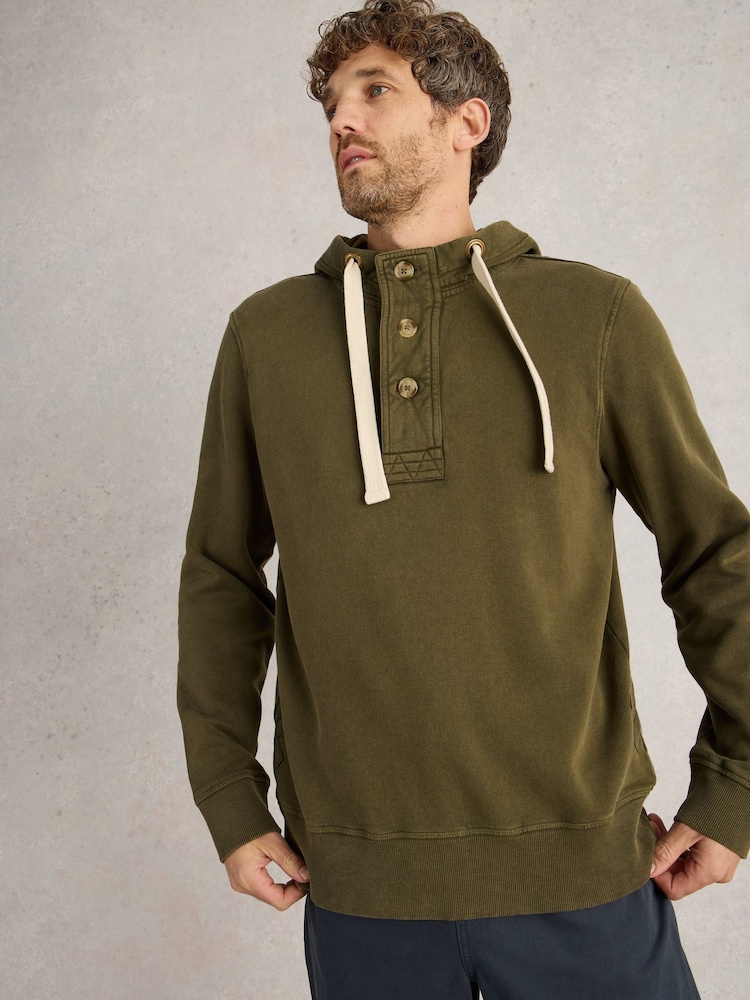 White Stuff Green Brampton Overhead Hoodie - Image 2 of 6