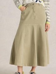 White Stuff Natural Quinn Midi Skirt - Image 1 of 6