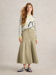 White Stuff Natural Quinn Midi Skirt - Image 2 of 6
