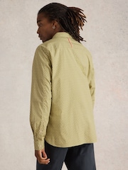 White Stuff Green Mini Flower Printed Shirt - Image 2 of 6