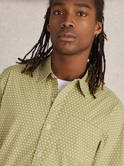White Stuff Green Mini Flower Printed Shirt - Image 4 of 6
