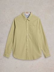 White Stuff Green Mini Flower Printed Shirt - Image 5 of 6