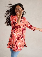 White Stuff Red Blake 100% Linen Tunic - Image 1 of 6