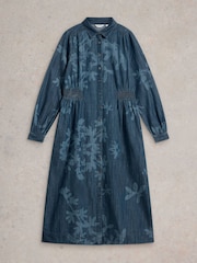 White Stuff Blue Farah Denim Midi Dress - Image 5 of 6