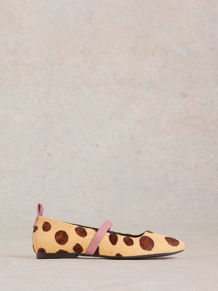 White Stuff Natural Minnie Strap Leather Ballerinas - Image 1 of 5