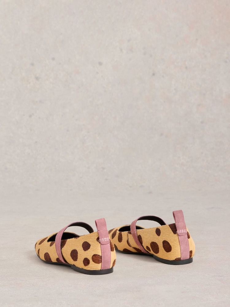 White Stuff Natural Minnie Strap Leather Ballerinas - Image 3 of 5