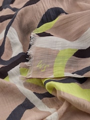 White Stuff Natural Ribbon Swirl Scarf - Image 3 of 3