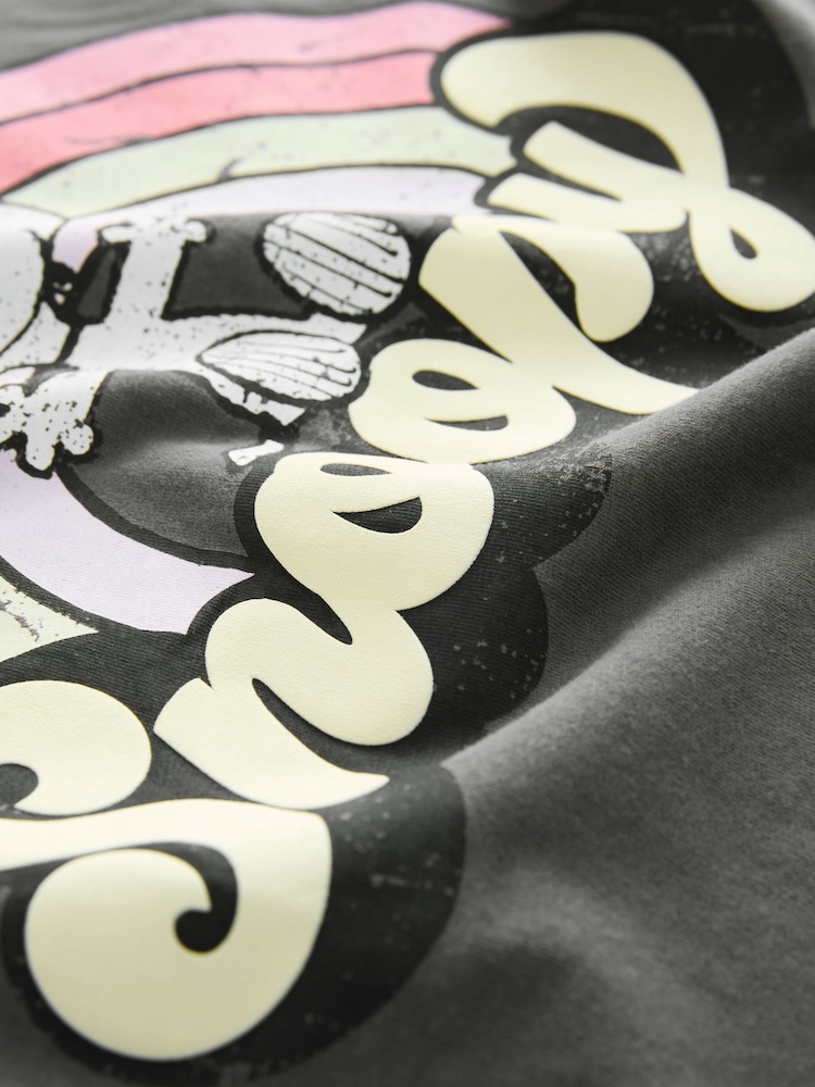 رمادي - Snoopy Peanuts License Graphic T-Shirt (3-16yrs) - صورة 4 من 4